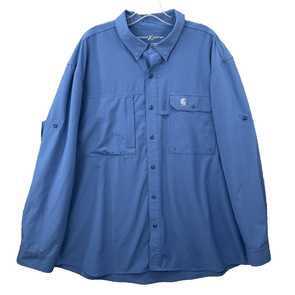 Carhartt Force Extremes Fishing Shirt Men 2XL Performance Hike Gorpcore Workwear
